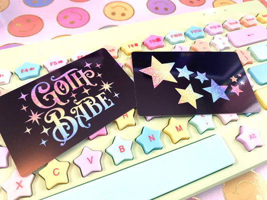 Goth Babe Washi Card
