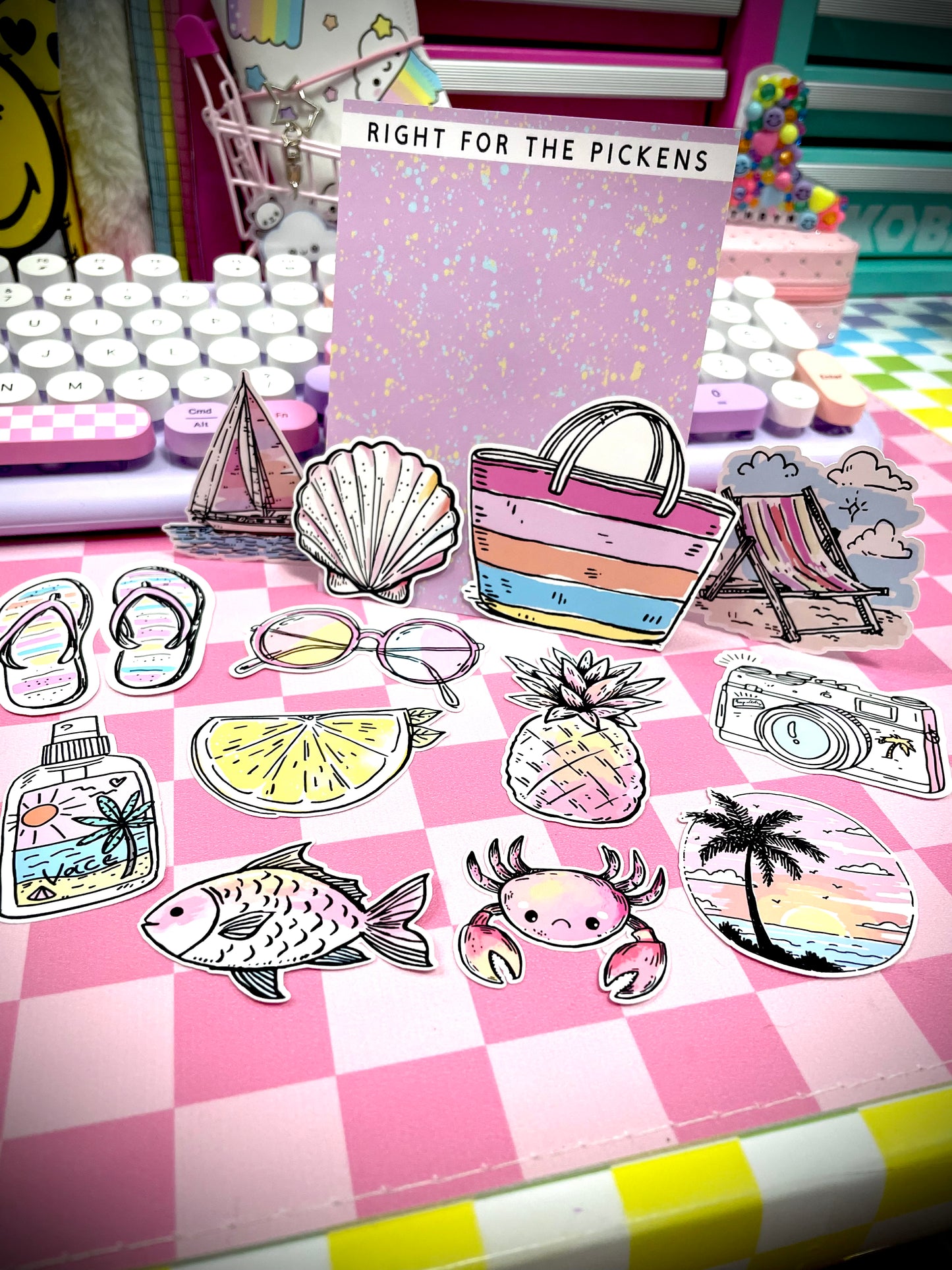 Pastel Summer Die Cuts Bundle