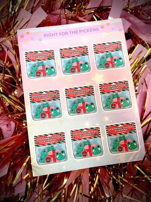 Christmas Sticker Bag