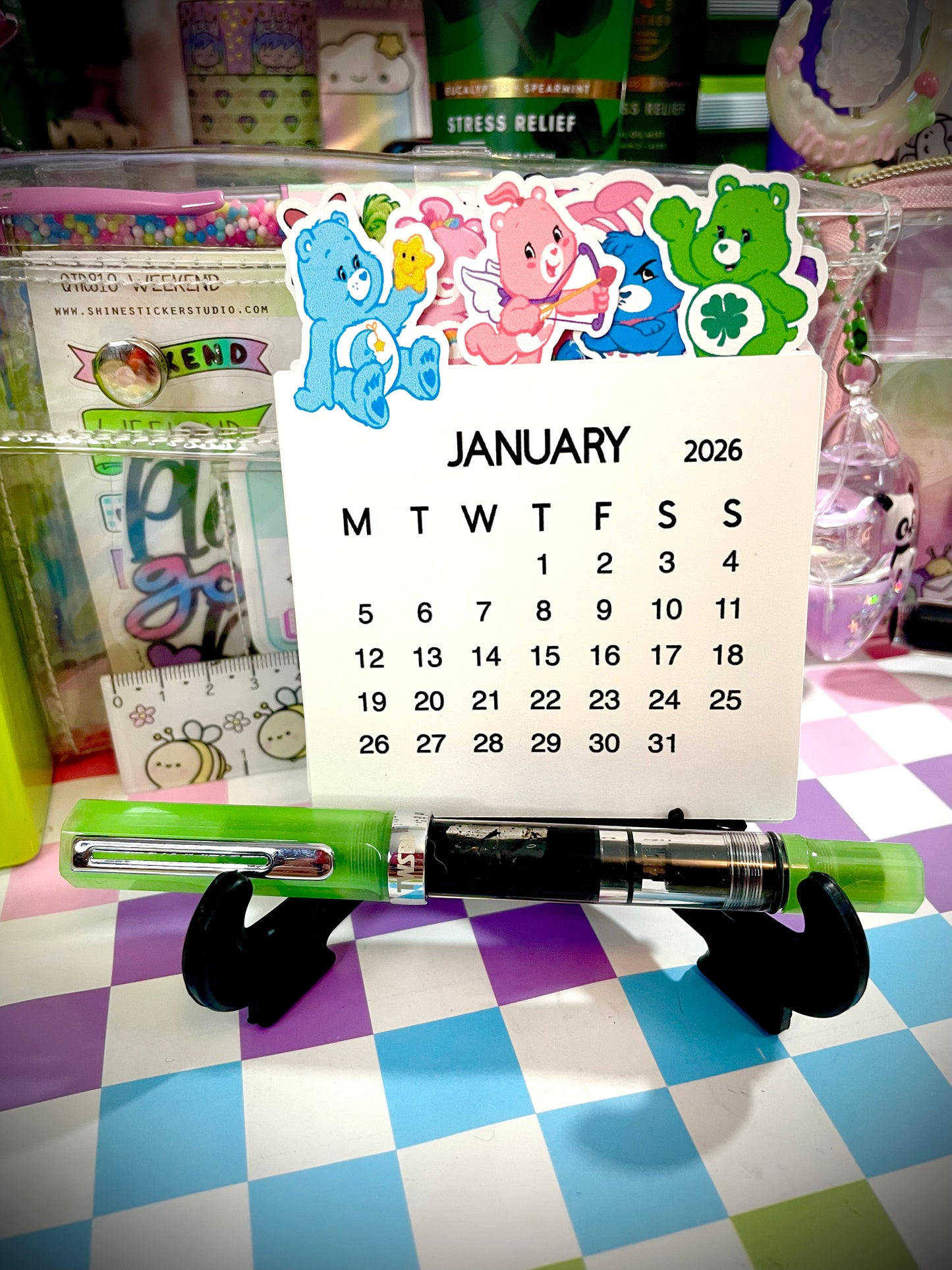 Care Bear 2026 Desk Calendar