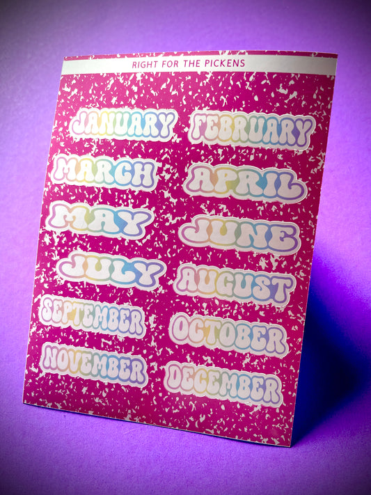 Pastel Months 2