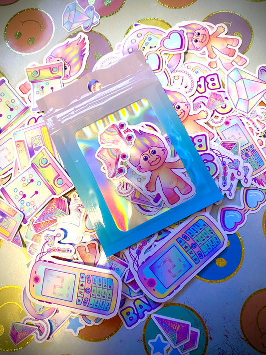 Pastel 90s Sticker Flakes