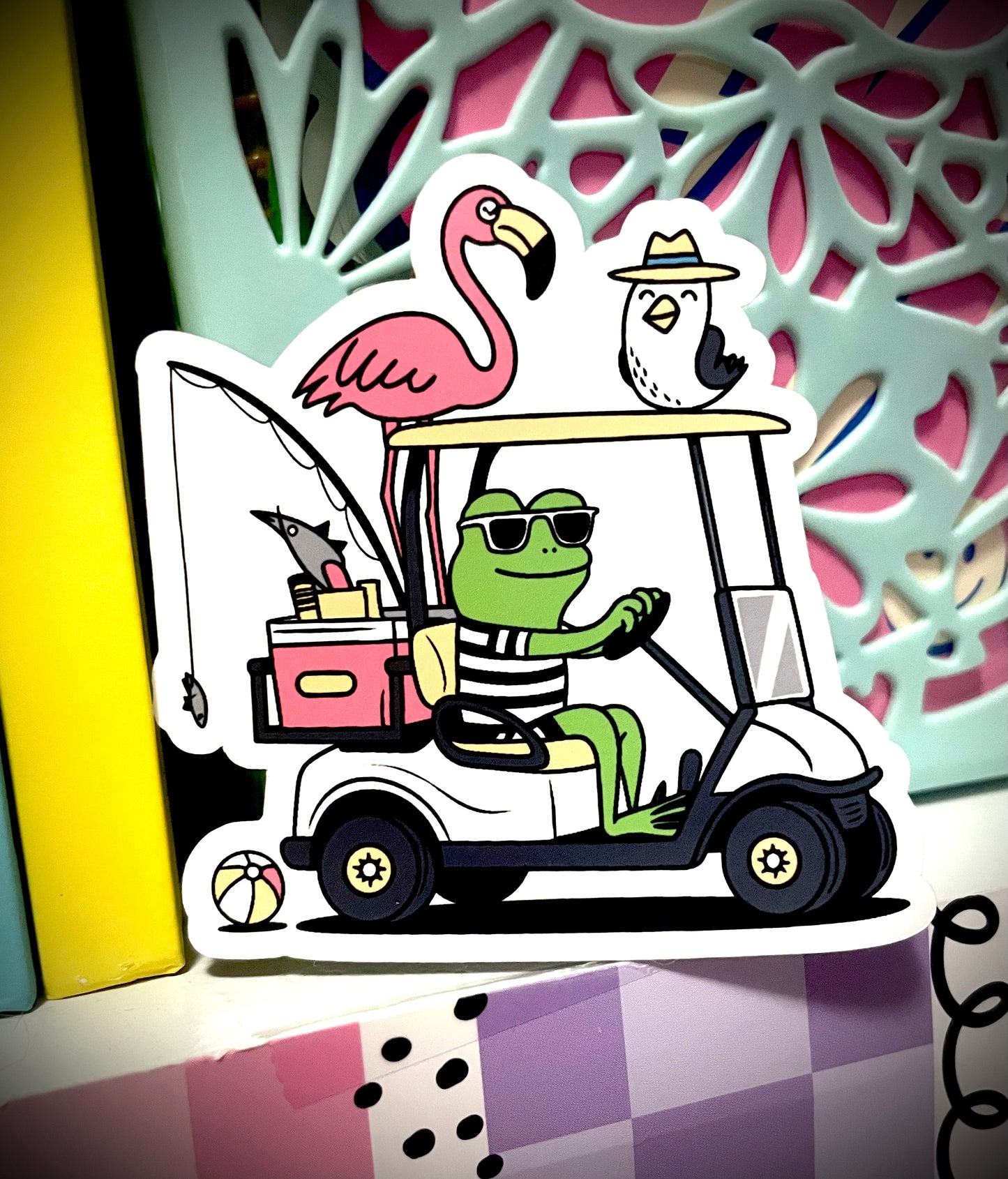 Golf Cart Frog Life