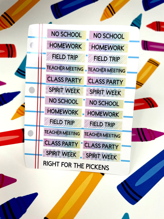 School Stickers
