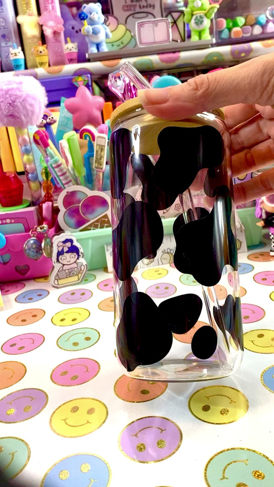 Black Cow Print